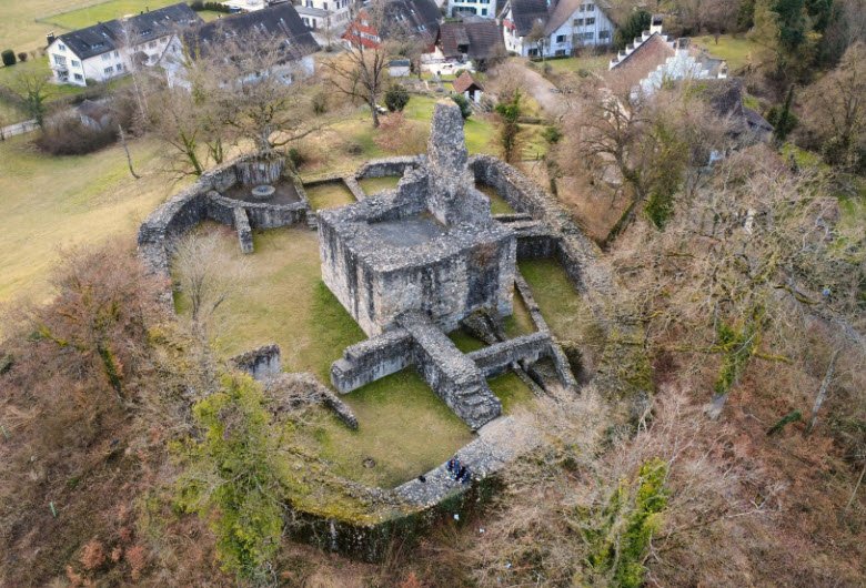 Ruins of Alt-Regensberg Castle, Regensdorf, Switzerland, Switzerland